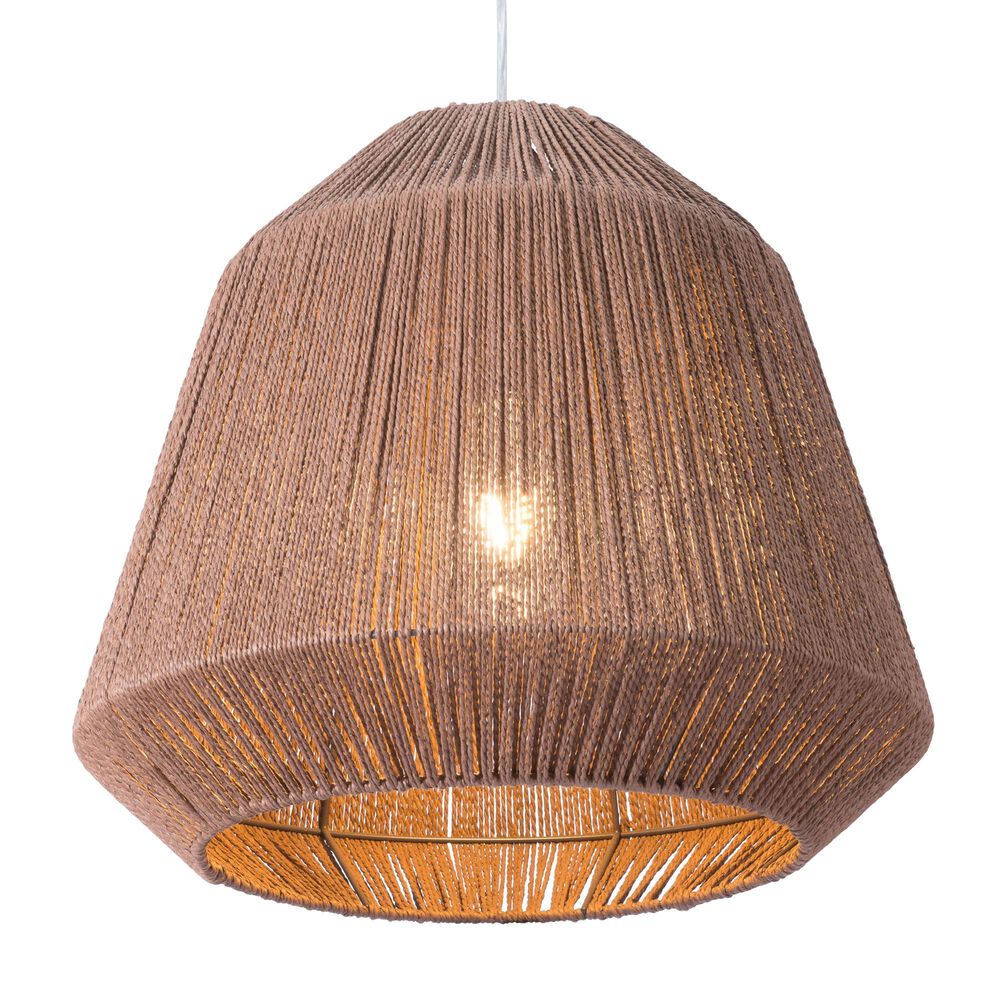 Zuo Modern Impala 56093 Ceiling Lamp in Brown, , large