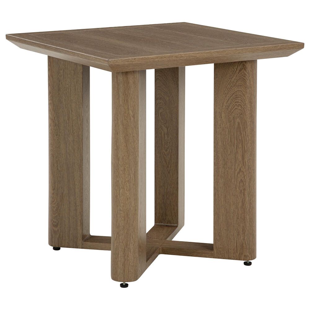 Ashley Serene Bay Patio Square End Table in Dark Brown - Table Only, , large