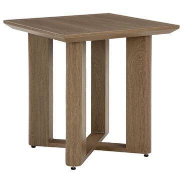 Ashley Serene Bay Patio Square End Table in Dark Brown - Table Only, , large