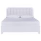 Ashley Jarlee California King Upholstered Platform Bed in White with Lighting, , large