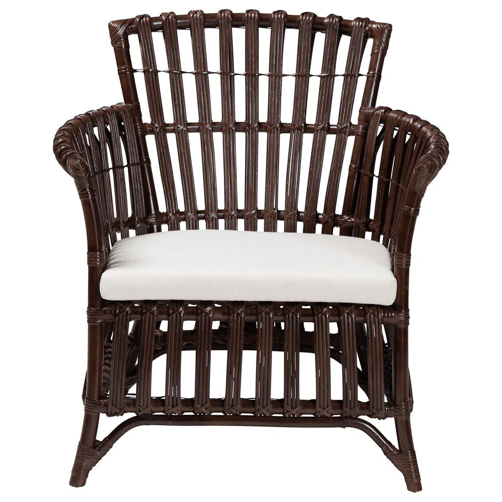 Baxton Studio Brooklyn Arm Chair in Neutral, , large