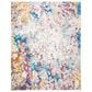 Safavieh Aria 9" x 12" Cream and Dark Teal Area Rug, , large
