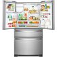 Whirlpool 25 Cu. Ft. 36" Wide French Door Refrigerator in Stainless Steel, , large
