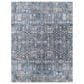 Surya Cardiff CDF-2309 Blue, Deep Teal, Medium Gray, Light Gray, Camel and Charcoal 9" x 12"2" Area Rug, , large