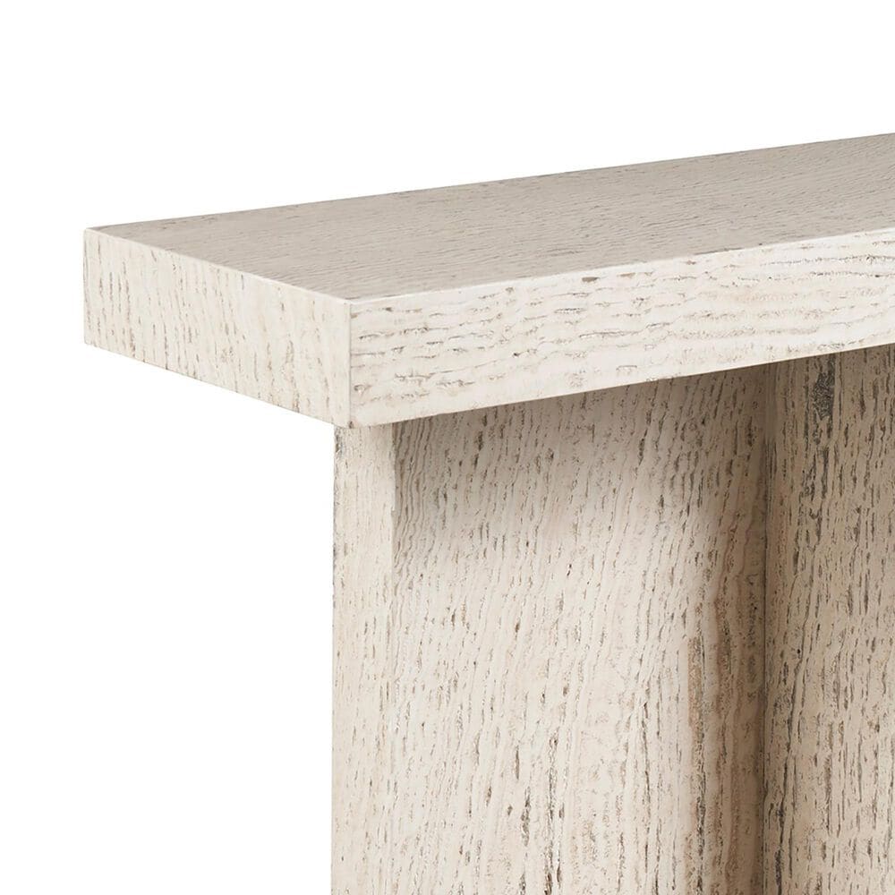 Furniture Worldwide Daxton Console Table in White Travertine, , large