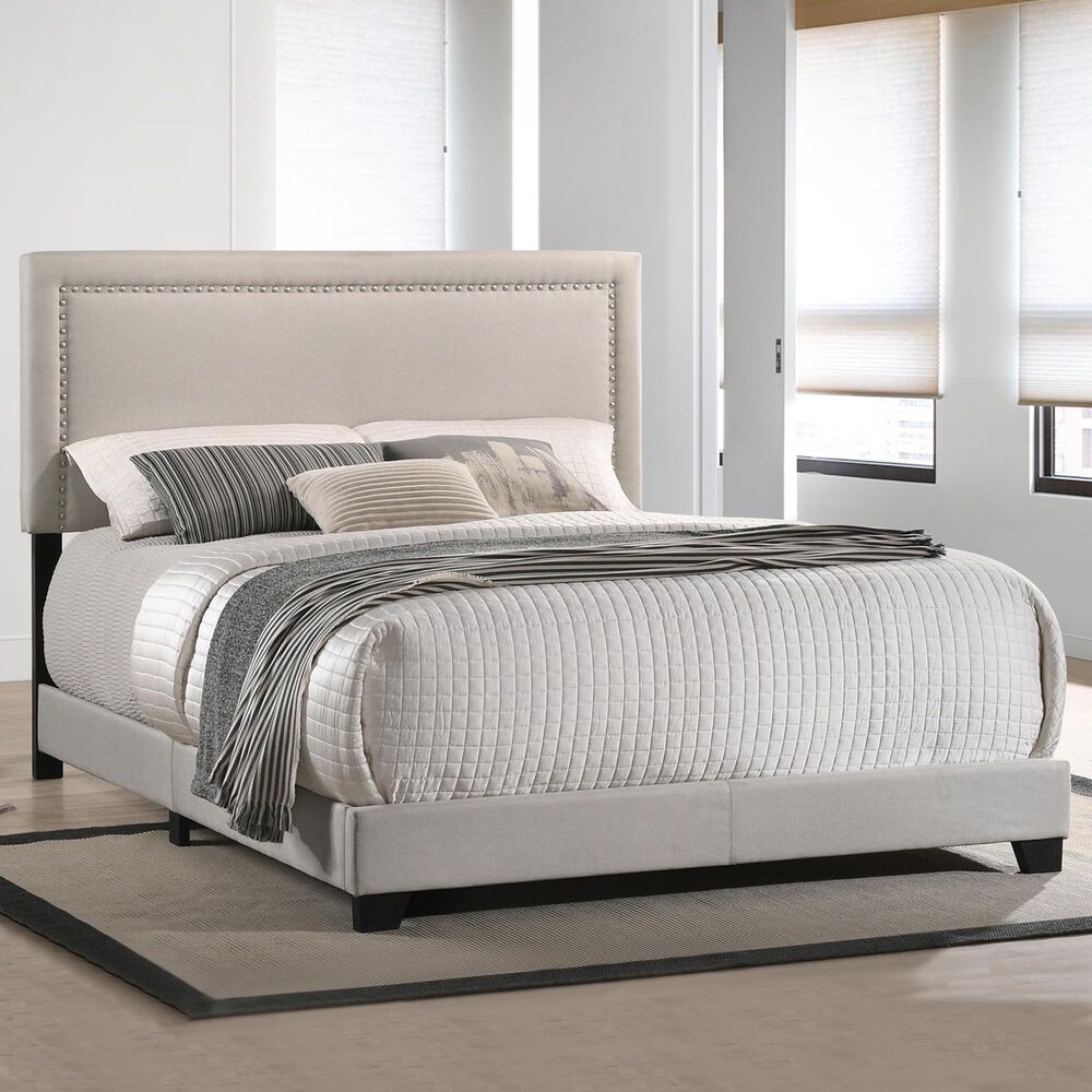 Hawthorne Furniture Zion Upholstered Queen Bed in Fog, , large