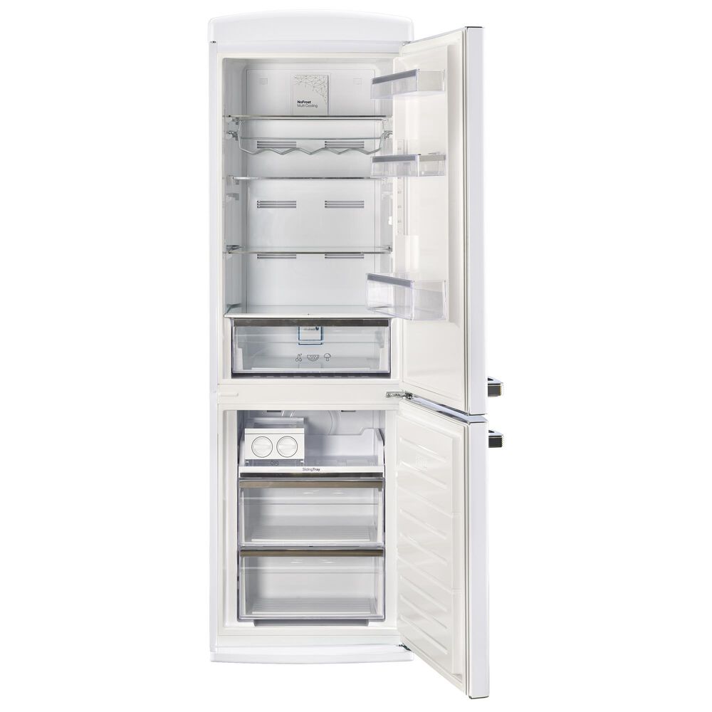 Unique Appliances Classic Retro 12 Cu. Ft. Bottom Freezer Regfrigerator In Marshmallow White, , large