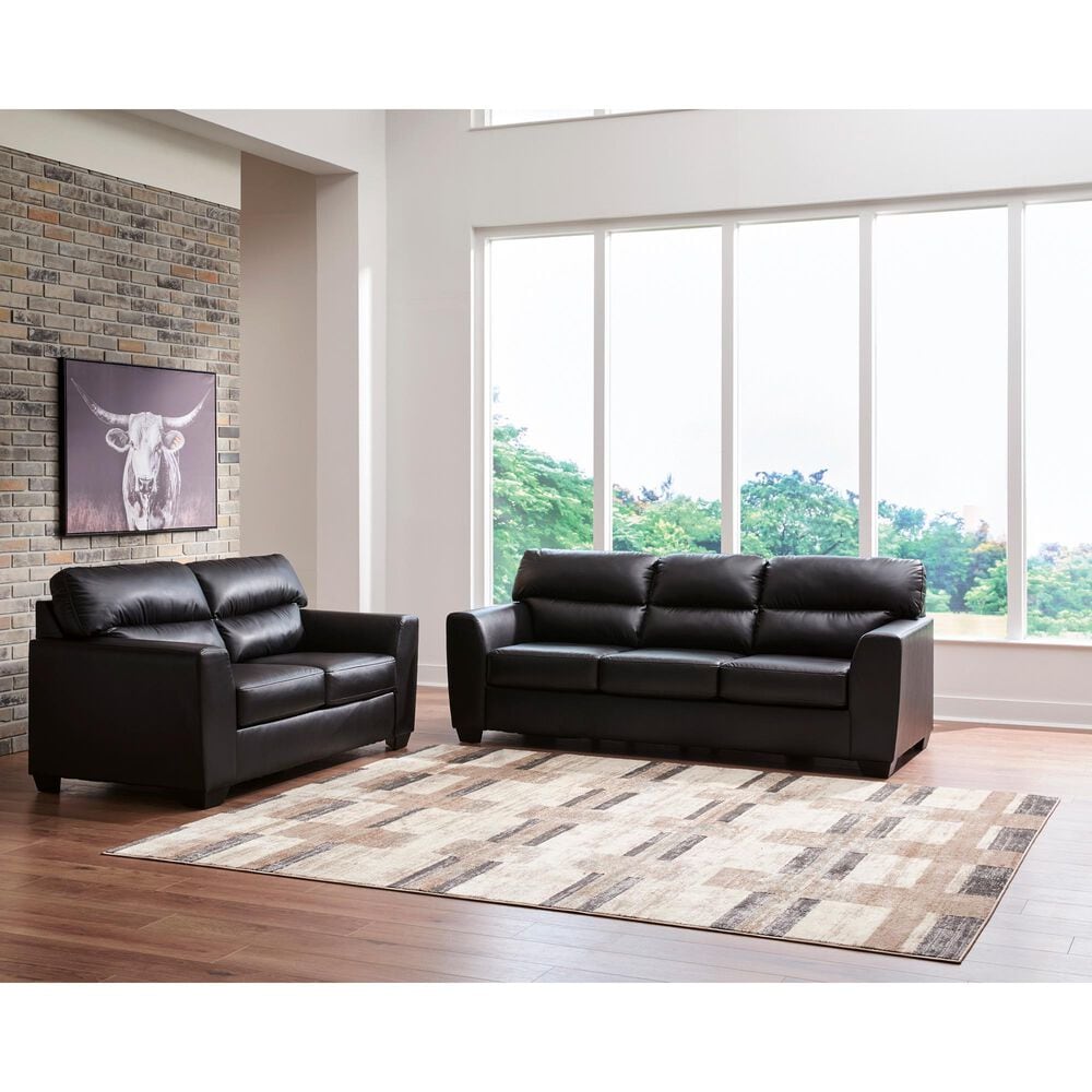 Ashley Glennbre Stationary Sofa in Midnight, , large
