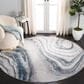 Safavieh Orchard ORC637 6"7" Round Grey and Blue Area Rug, , large