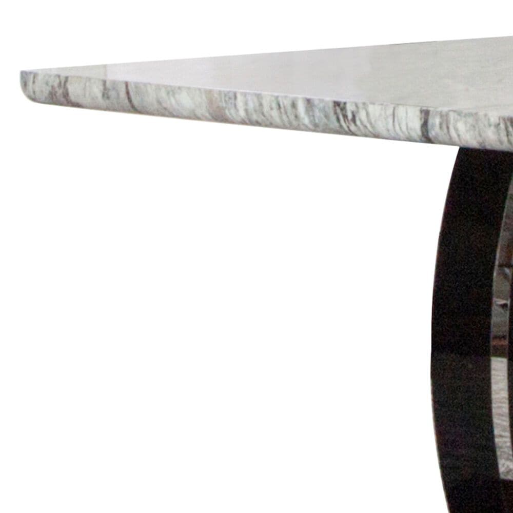 Sunset Dyane 7-Piece Counter Height Dining Set in Black and Silver Chrome, , large