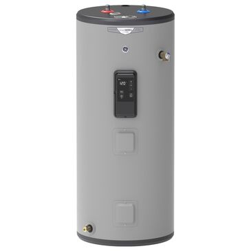 GE Appliances 40-Gallon Smart Short Electric Water Heater with Anode Sensing in Gray, , large