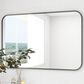 HOMLUX 26" x 38" Rectangular Wall Mirror in Black, , large