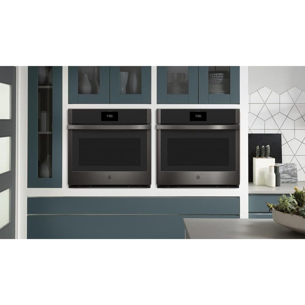 GE Profile Single Wall Oven 30" with Convection in Black Stainless Steel, , large
