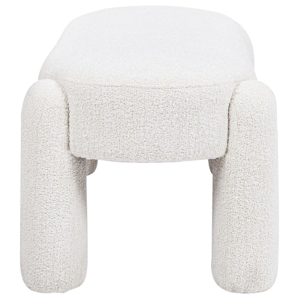 Jennifer Taylor Home Hugo Upholstered Bench in Milk Cream White, , large
