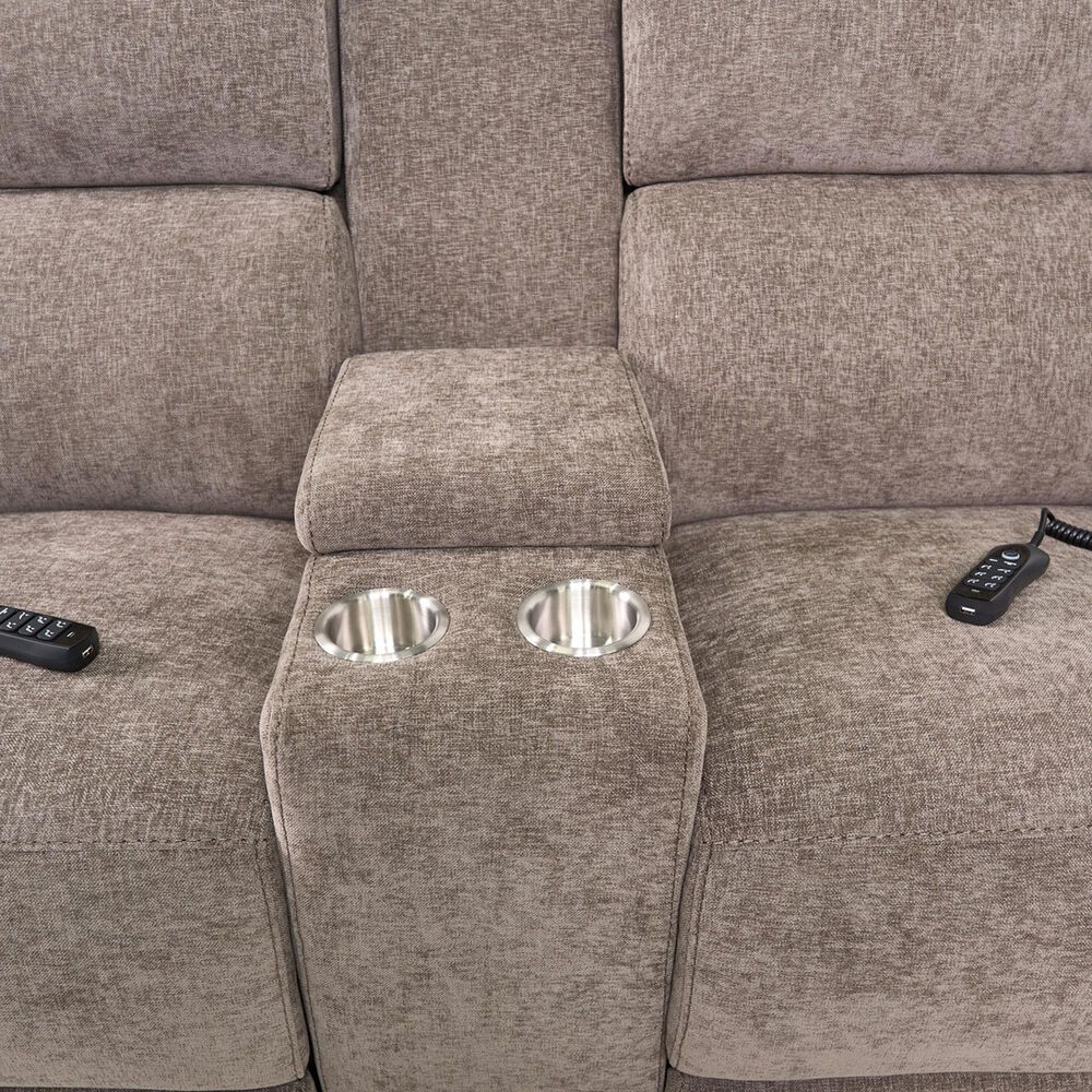 Synergy Home Furnishings Llc Power Reclining Loveseat with Air Massage in Rex Bungee Cord, , large