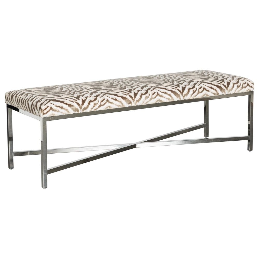 Massoud Furniture Pax Bench in Chrome, , large