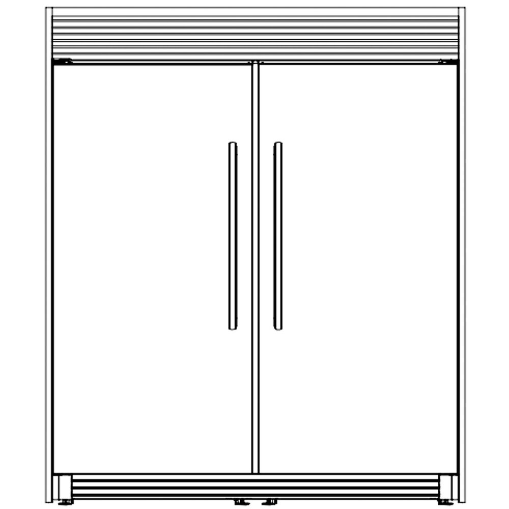 Whirlpool Stainless Steel Sidekick Trim Kit for Refrigerator and Freezer, , large