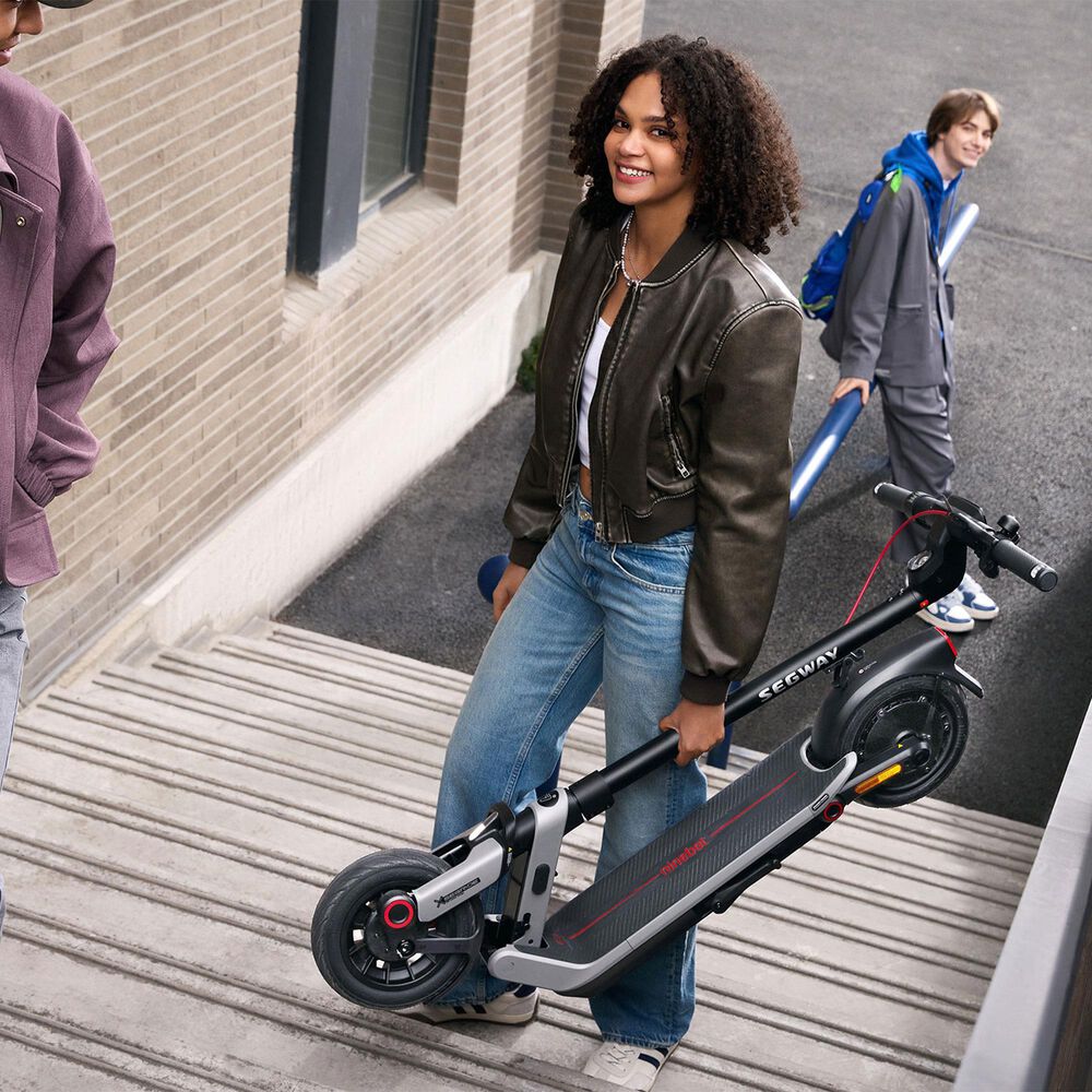 Segway E3 Pro Electric Scooter in Black and Gray, , large