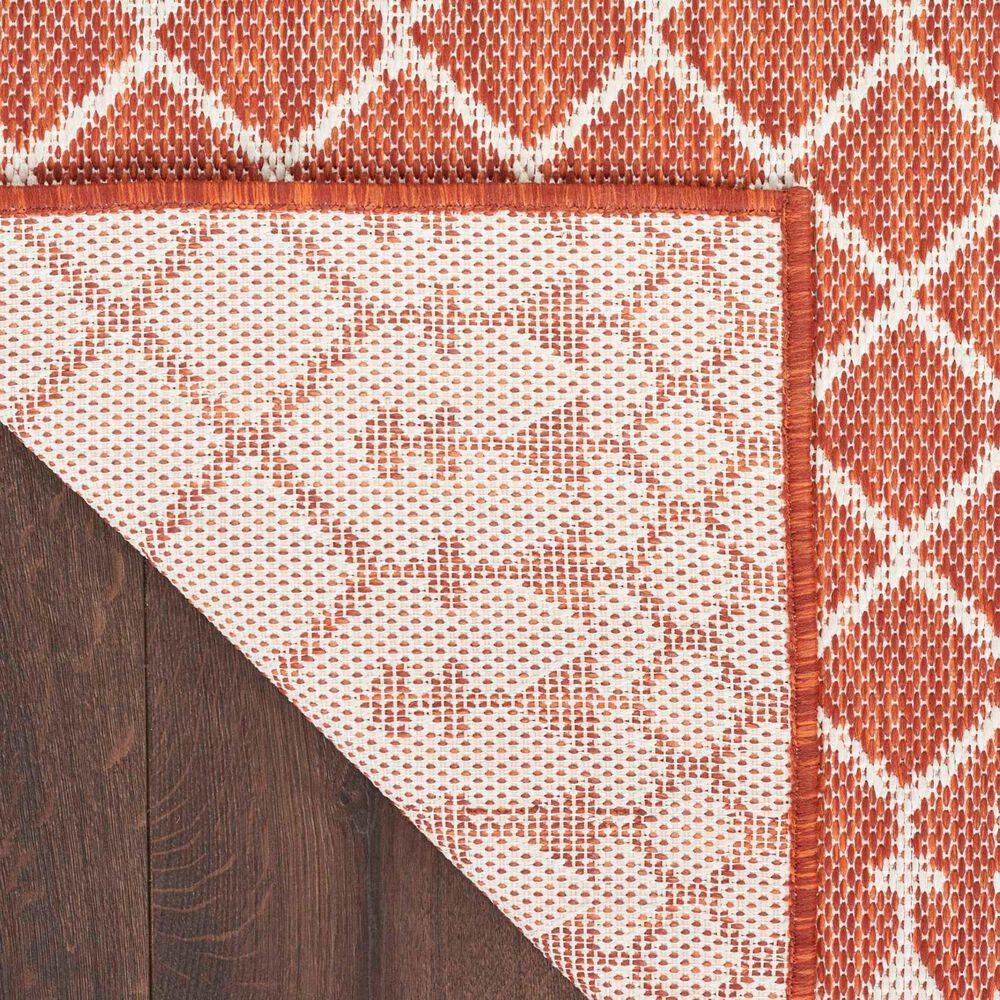Nourison Positano Southwestern Terracotta 4&#39; x 6&#39; Indoor/Outdoor Area Rug, , large