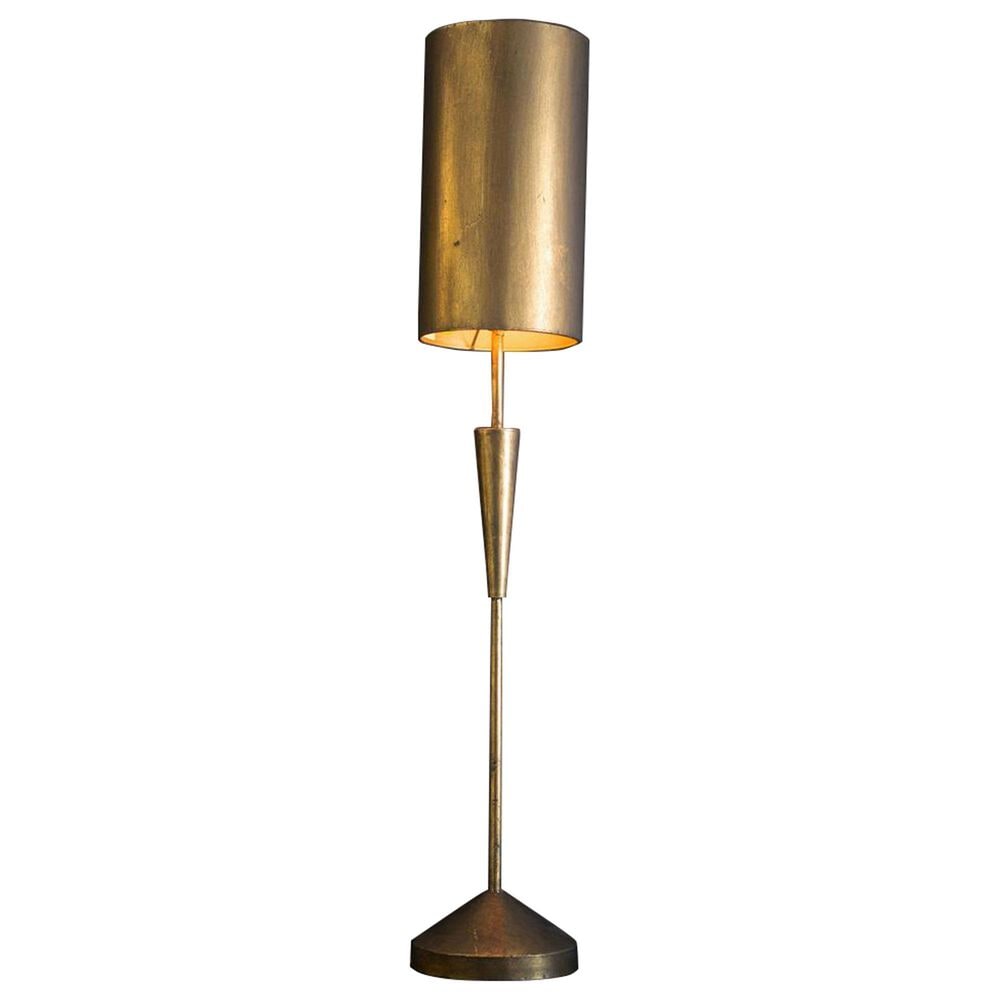 Kalalou Table Lamp with Metal Barrel Shade in Antique Gold, , large
