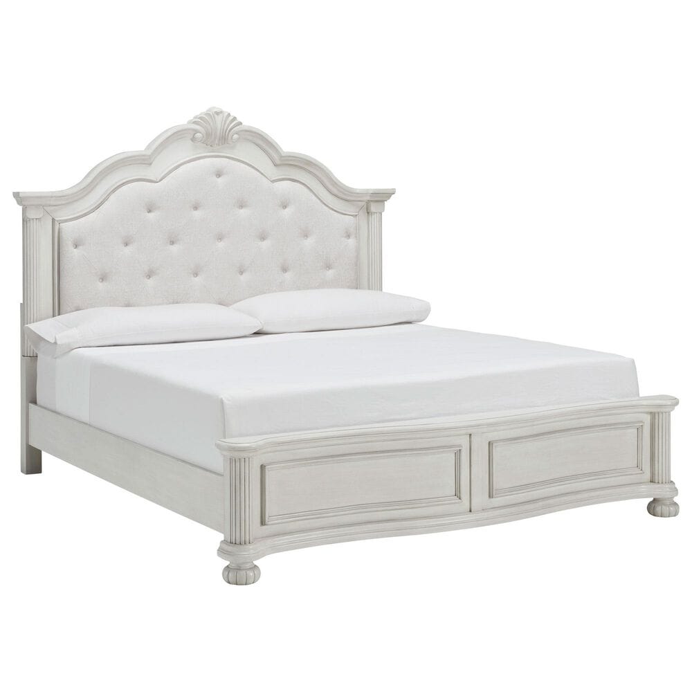 Ashley Montelaine 5-Piece Queen Panel Bedroom Set in Antique White, , large