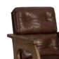 Hawthorne Furniture Tavern Spectator Barstool with Brown Cushion in Whiskey, , large