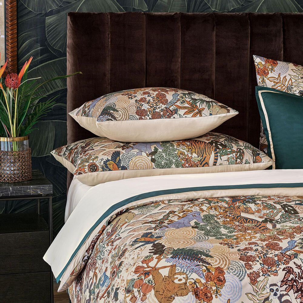 Eastern Accents Gustav King Jungle Print Duvet Cover in Ochre, , large