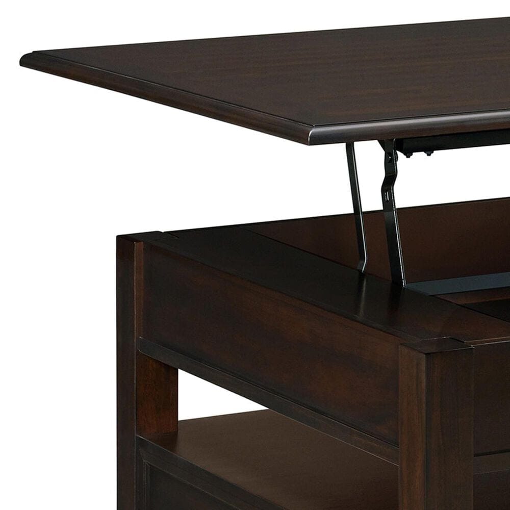 Mayberry Hill Wagner Square Lift-Top Coffee Table in Cherry, , large