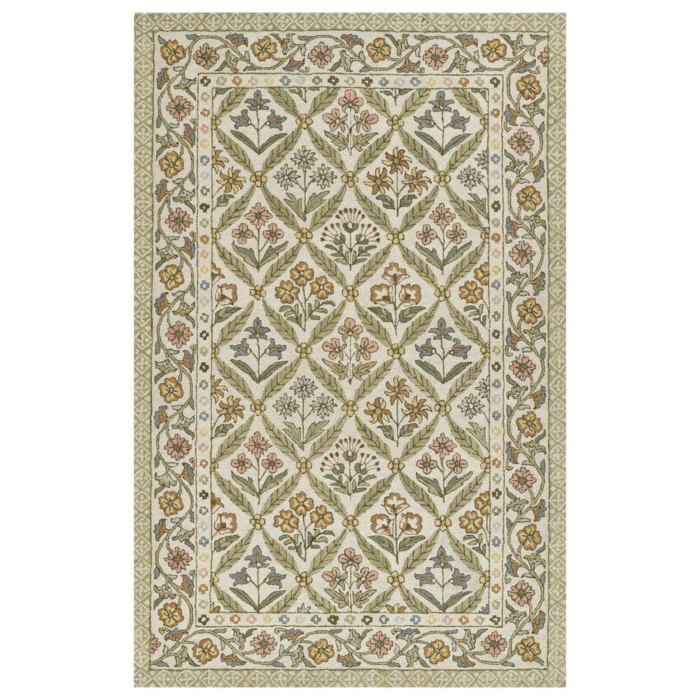 Momeni Cotswold COT-1 9" x 12" Green Area Rug, , large