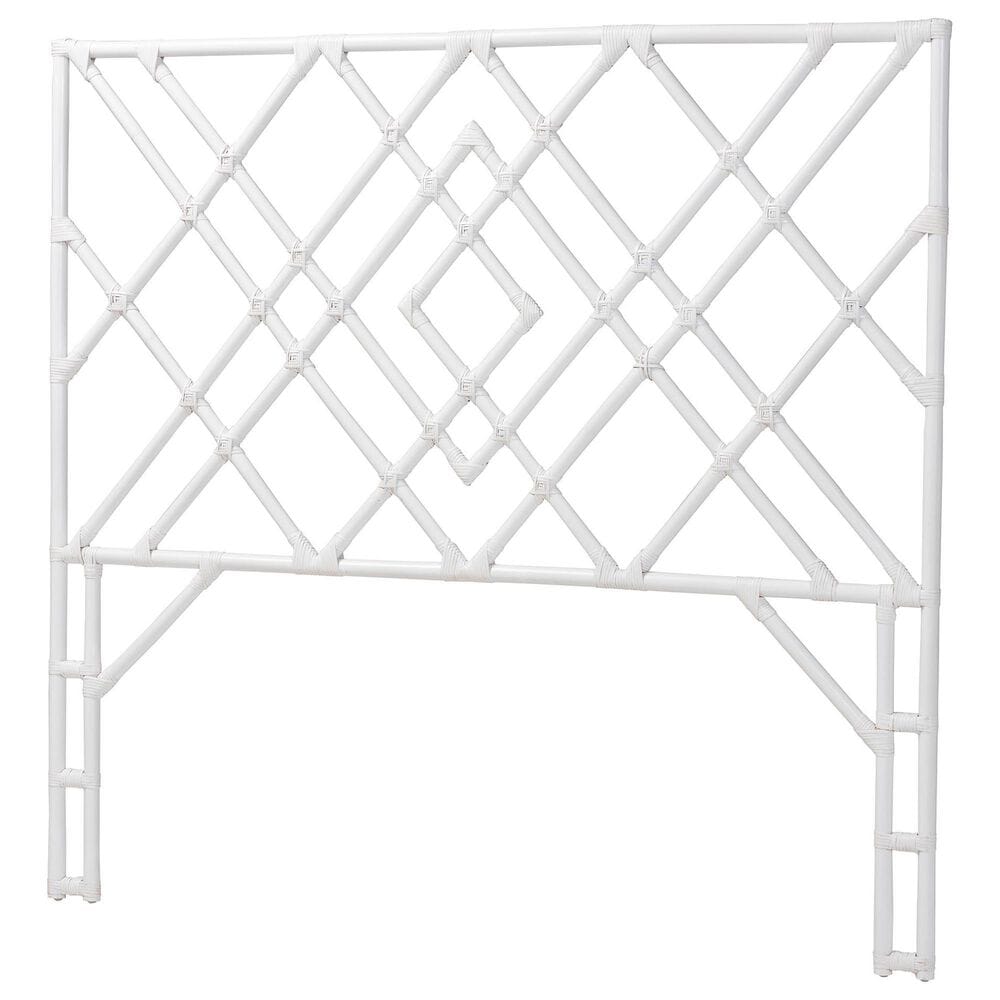 Baxton Studio Lavali Queen Standalone Headboard in White, , large