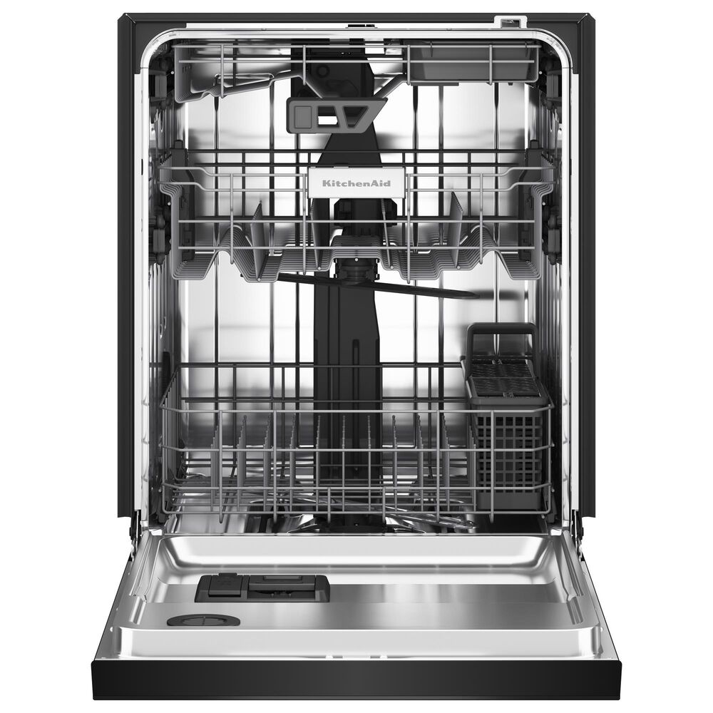 KitchenAid 24&quot; Built In Pocket Handle Dishwasher with Front Control in Black Stainless, , large