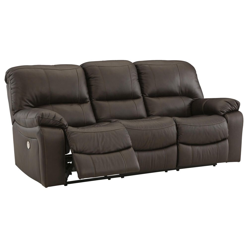 Ashley Leesworth 3-Piece Power Reclining Living Room Set in Dark Brown, , large