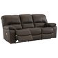 Ashley Leesworth 3-Piece Power Reclining Living Room Set in Dark Brown, , large