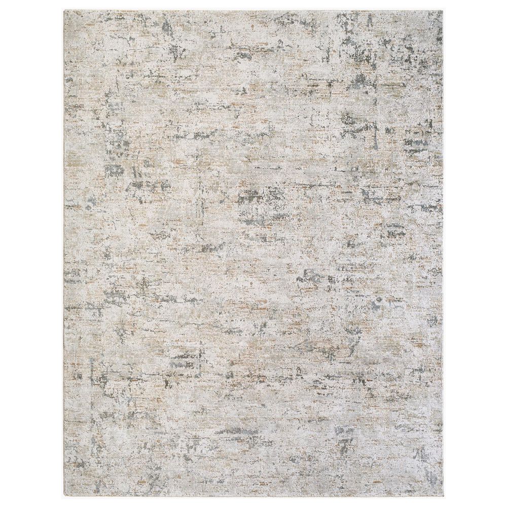 Surya Brunswick Cream, Light Gray, Medium Brown, Light Brown, Charcoal and Mustard 7"10" x 10"2" Area Rug, , large