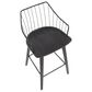 Lumisource Winston Counter Stool in Black and Black, , large