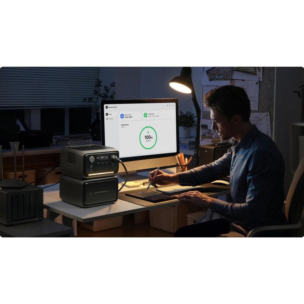 EcoFlow River 3 Plus Portable Power Station in Silver, , large