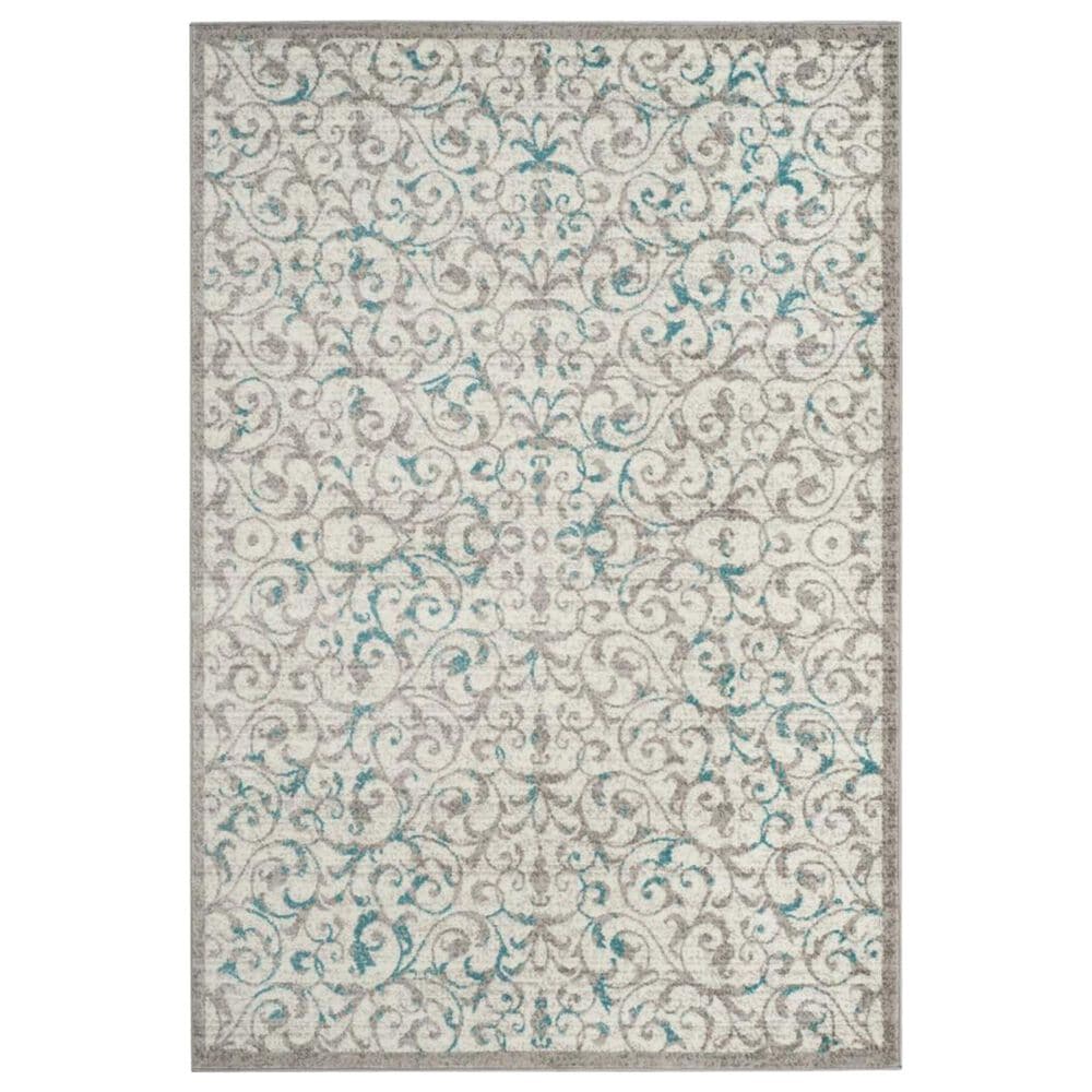 Safavieh Skyler SKY198D 5"1" x 7"6" Ivory and Blue Area Rug, , large