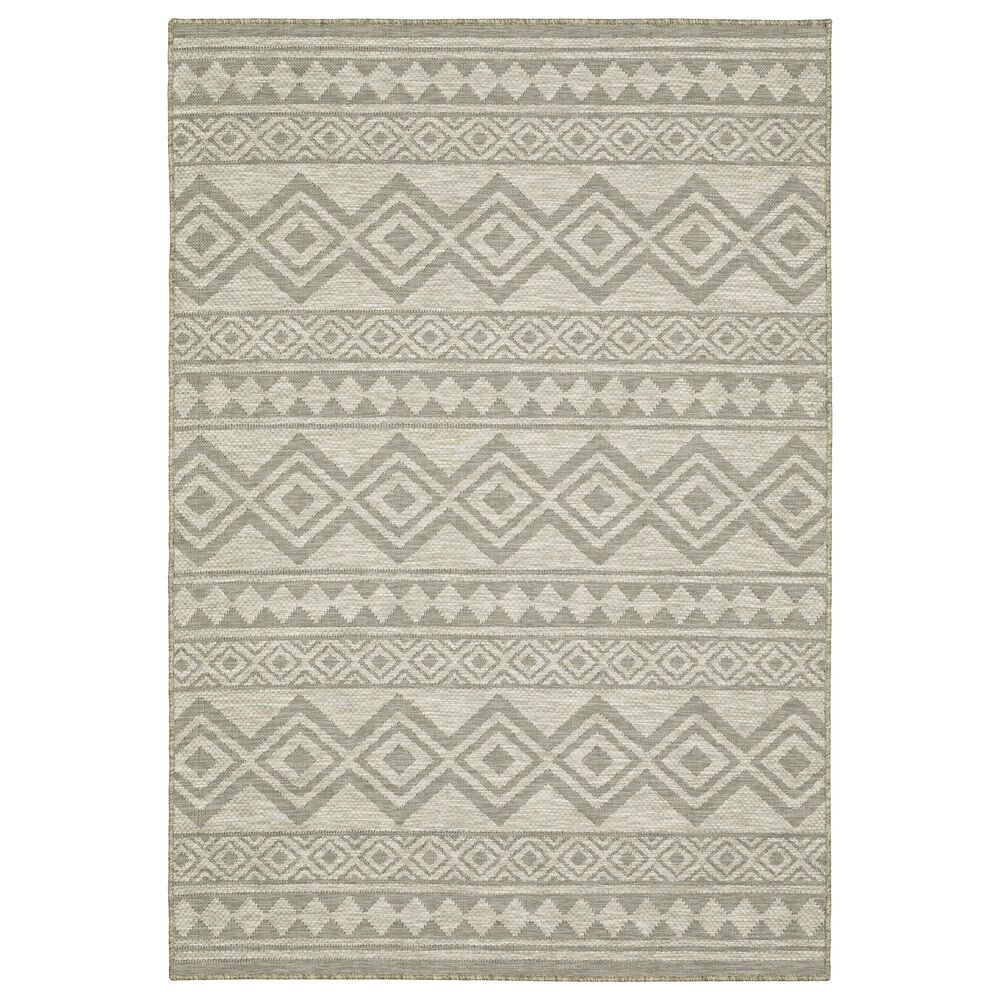 Oriental Weavers Tortuga TR03A 1"10" x 7"6" Beige and Black Runner, , large