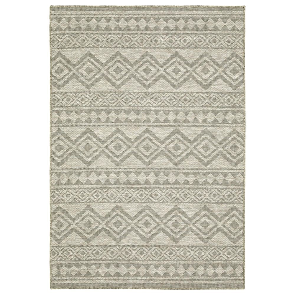 Oriental Weavers Tortuga TR03A 1"10" x 7"6" Beige and Black Runner, , large