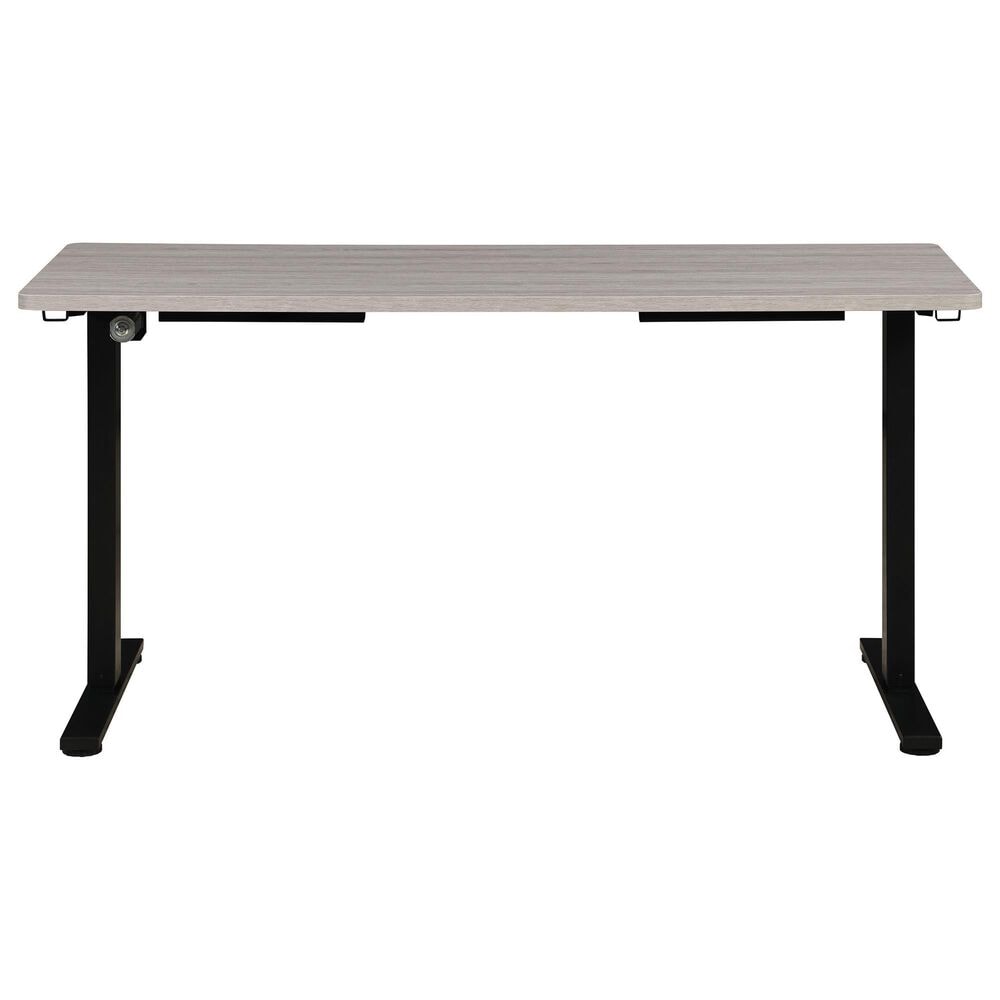 OSP Home Primo 60&quot; Electric Sit Stand Desk in Black and Light Gray, , large