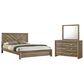 Crown Mark Valor 3-Piece Queen Bedroom Set in Light Brown, , large