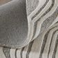 Feizy Kimball Gray and Ivory 3"6" x 5"6" Area Rug, , large