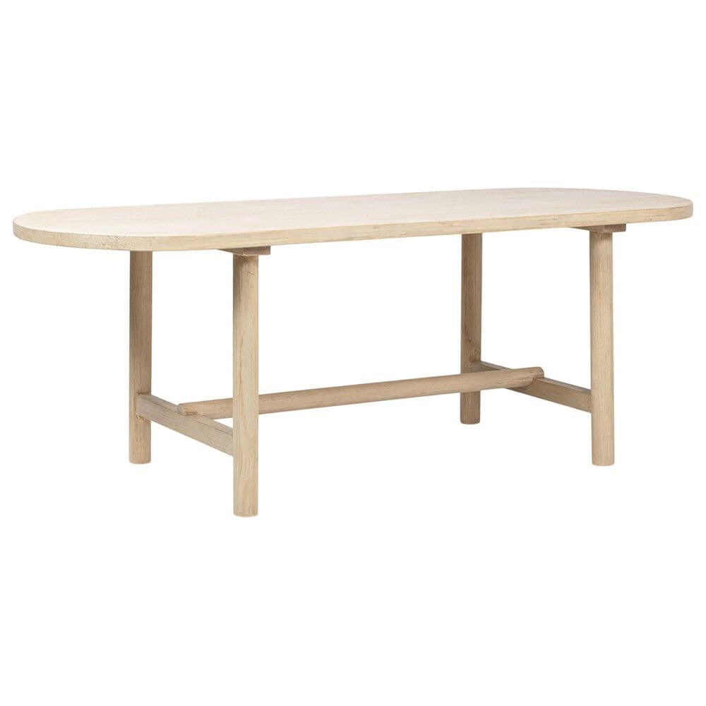 Jennifer Taylor Home Milo Dining Table in Light Natural Cerused - Table Only, , large
