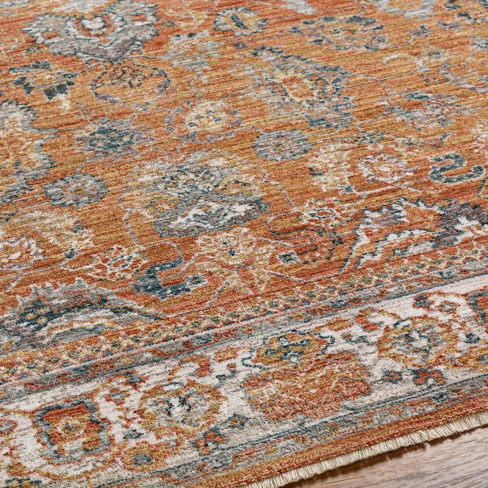 Surya Carlisle CSI2317 8&#39;10&quot; x 12&#39;6&quot; Brick Red, Off-White, Medium Gray, Olive, Dark Blue and Dark Brown Area Rug, , large