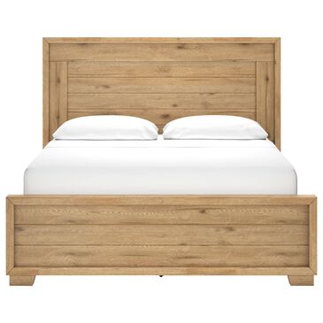 Ashley Galliden California King Panel Bed in Light Brown, , large