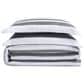 Pem America Truly Soft Curtis 3-Piece Full/Queen Duvet Set in White and Grey, , large