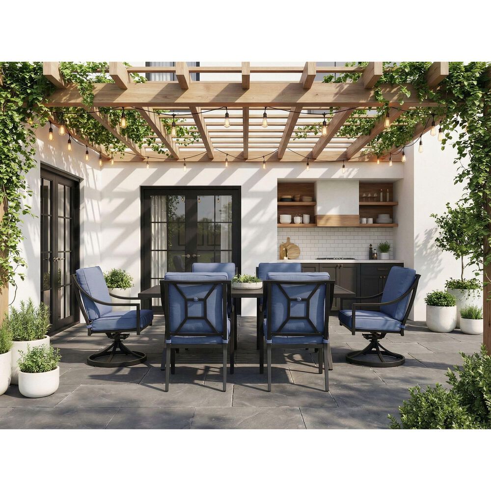 GatherCraft 7-Piece Dining Set in Splendor Denim, , large