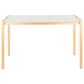 Lumisource Fuji Dining Table in White/Gold, , large