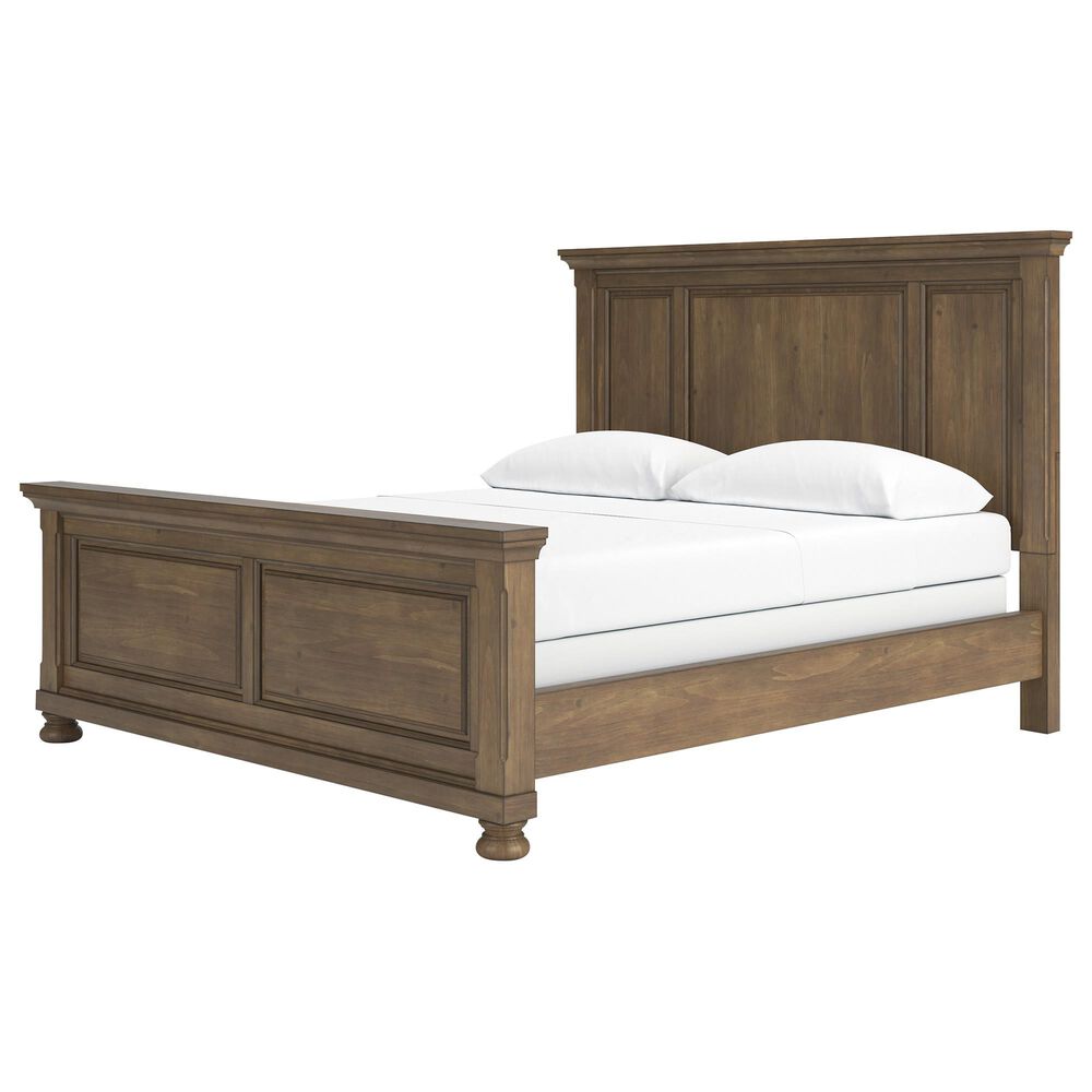 Ashley Feddinger California King Panel Bed in Chestnut Brown, , large