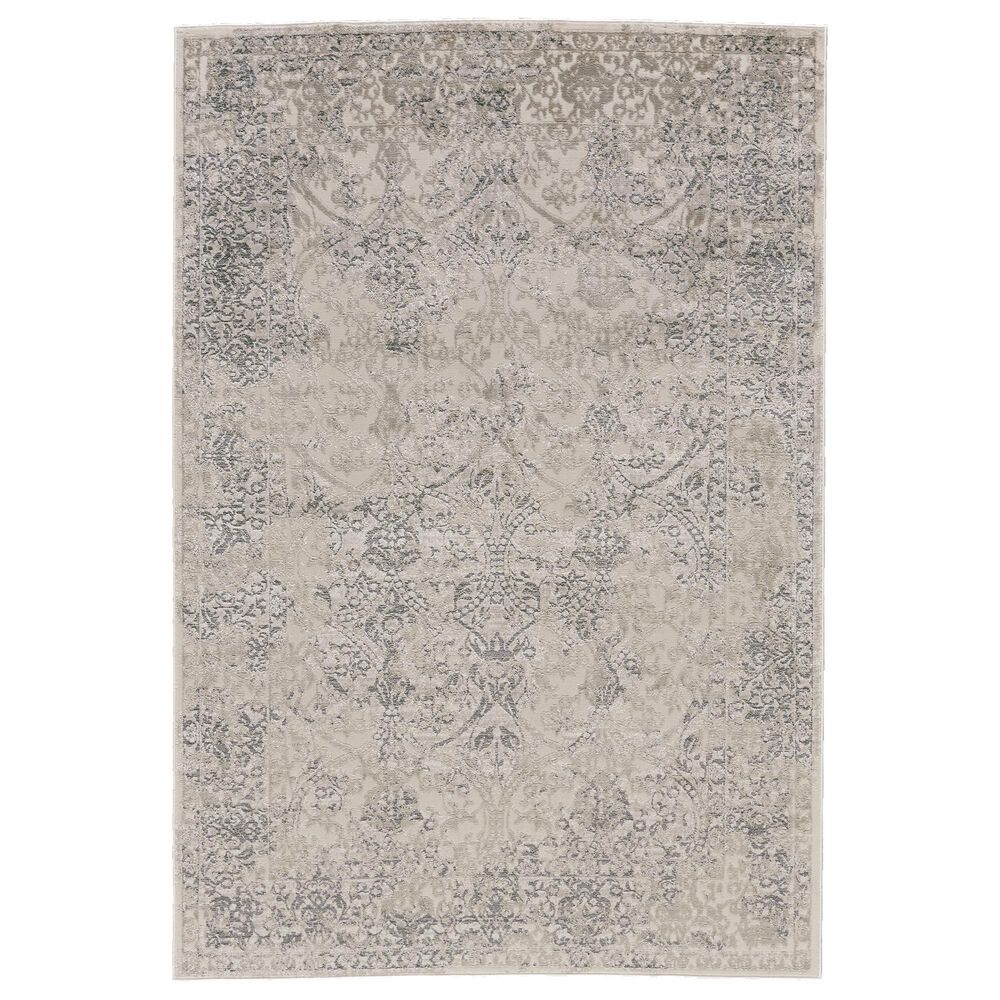 Feizy Prasad Oriental 10" x 13"2" Light Gray Area Rug, , large